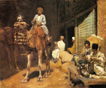 einem Markt in Ispahan Araber Edwin Lord Weeks Ölgemälde